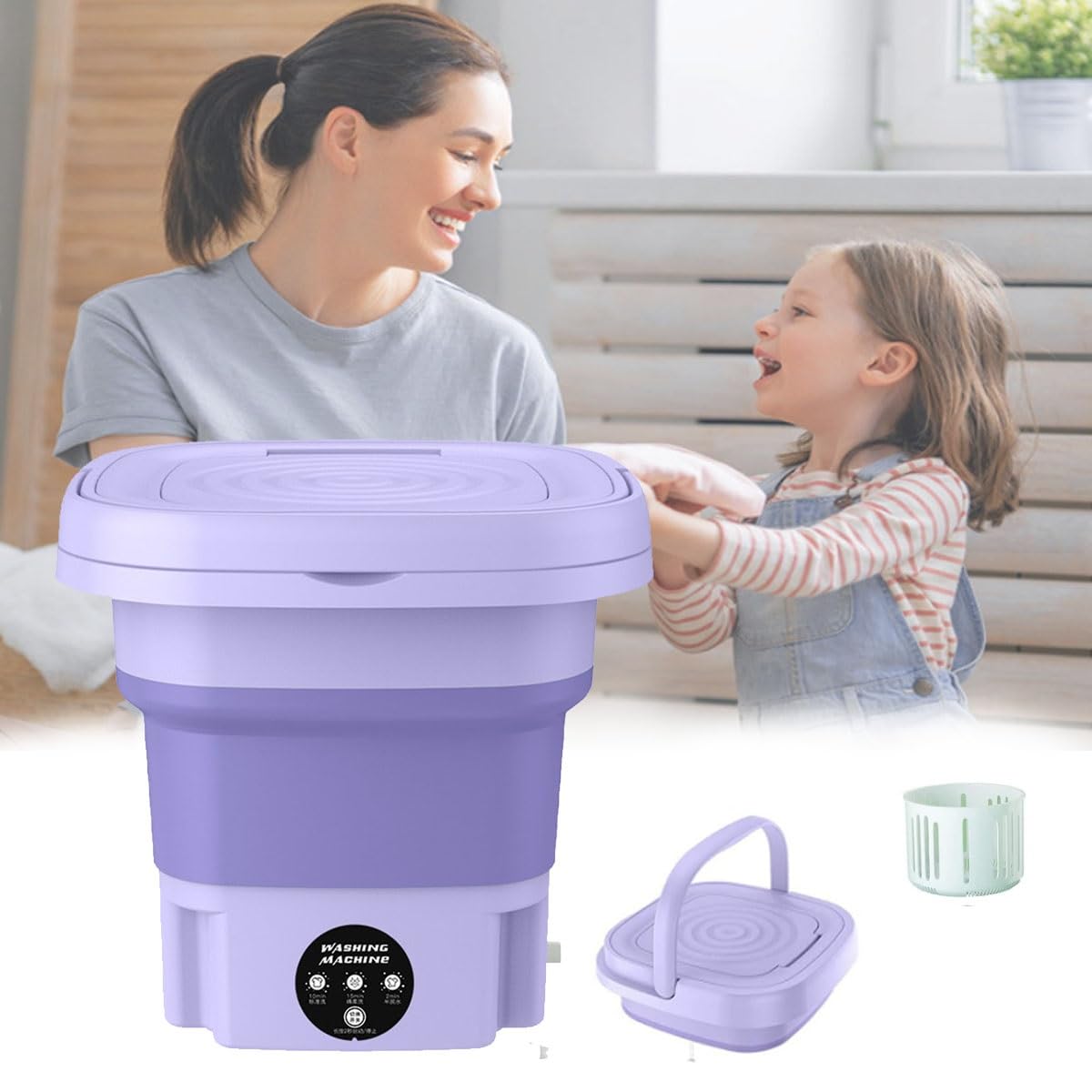 Mini Portable Washing Machine with Dryer